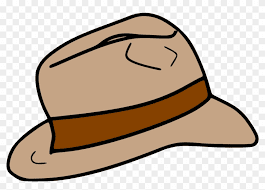 A brown hat with a brown ribbon around it.